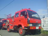 岡田上消防団消防車の写真