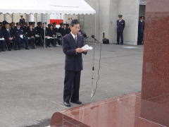 舞鶴市長（代理：高野助役）より追悼のことばを頂きました。